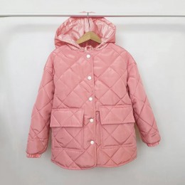 Весняна куртка рожева з капюшоном від 68 до 152 см