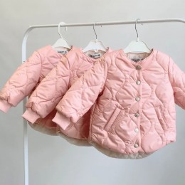 Куртка рожева від 68 до 122 см
