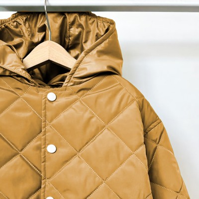 Весняна куртка унісекс кемел з капюшоном від 68 до 152 см